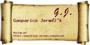 Gasparics Jermák névjegykártya